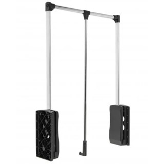 Pantograf pneumatyczny do garderoby 875-1200mm GTV Czarny/Chrom