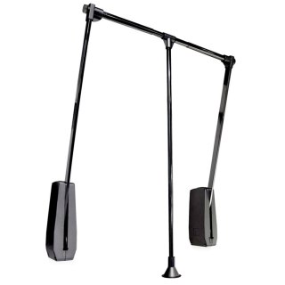 Pantograf wieszak opuszczany do ściany HANG 600-830mm Czarny EMUCA