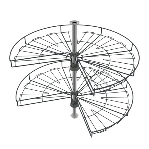 Półka obrotowa 3/4 fi 690mm Antracyt WIEXPOL