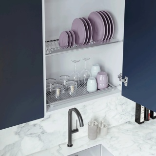 Suszarka do naczyń dwupoziomowa do szafki 60cm stal nierdzewna PRIMA Rejs