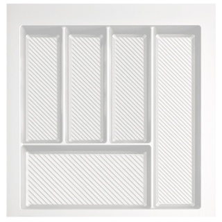 Wkład na sztućce do szuflady Organizer MAX 50 Biały Rejs