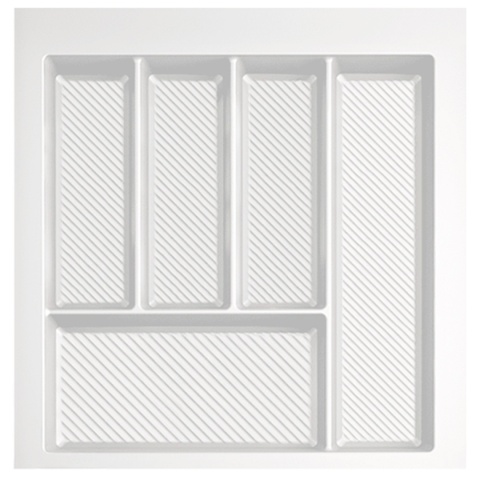 Wkład na sztućce do szuflady Organizer MAX 50 Biały Rejs