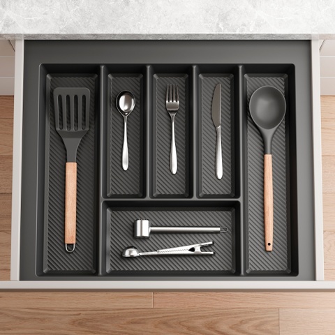 Wkład na sztućce do szuflady Organizer MAX 60 Grafit Rejs