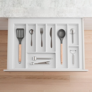 Wkład na sztućce do szuflady Organizer MAX 70 Biały Rejs