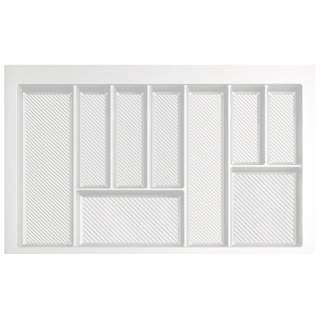 Wkład na sztućce do szuflady Organizer MAX 80 Biały Rejs