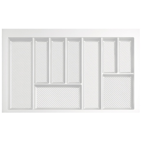 Wkład na sztućce do szuflady Organizer MAX 80 Biały Rejs