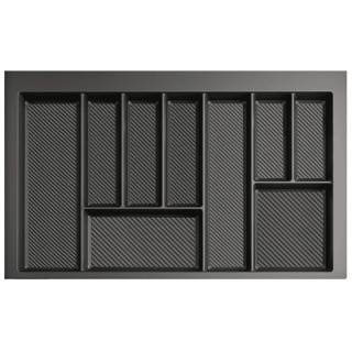 Wkład na sztućce do szuflady Organizer MAX 80 Grafit Rejs