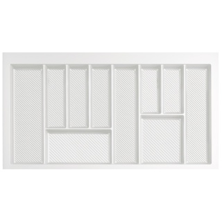 Wkład na sztućce do szuflady Organizer MAX 90 Biały Rejs