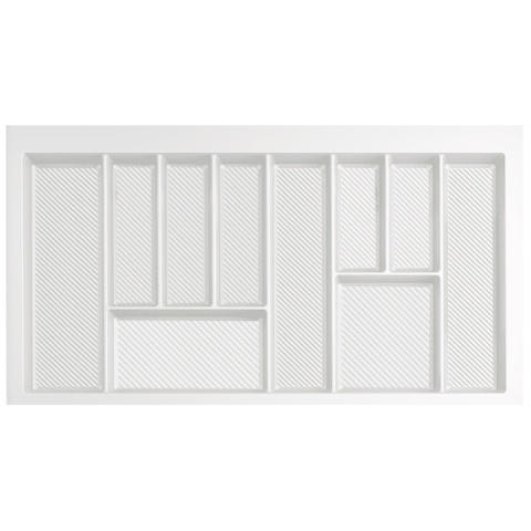 Wkład na sztućce do szuflady Organizer MAX 90 Biały Rejs