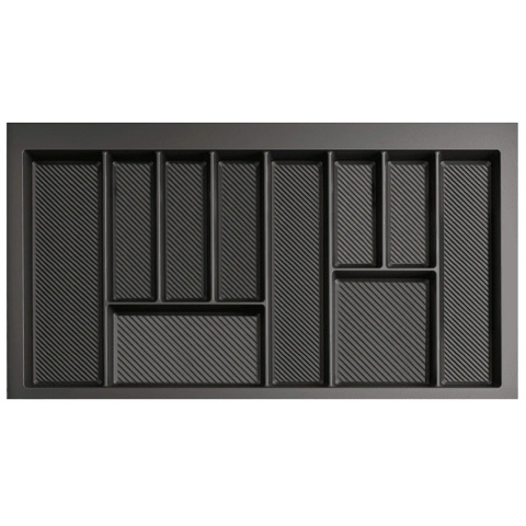 Wkład na sztućce do szuflady Organizer MAX 90 Grafit Rejs