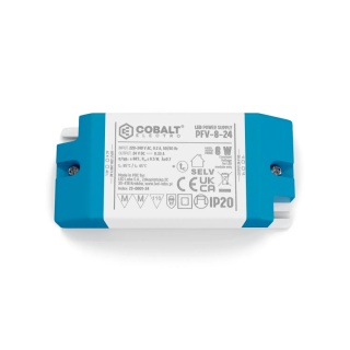 Zasilacz montażowy CobaltElectro do taśm LED 24V 8W IP20 PFV-8-24-B