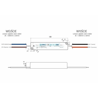 Zasilacz montażowy hermetyczny Cobalt Electro do taśm LED 24V 10W IP67 ZPV-10-24