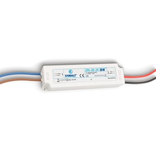 Zasilacz montażowy hermetyczny Cobalt Electro do taśm LED 24V 20W IP67 ZPV-20-24