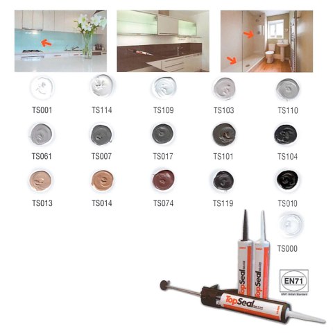 Klej - uszczelniacz TopSeal 290g z aplikatorem TS104 Antracyt UNIKA