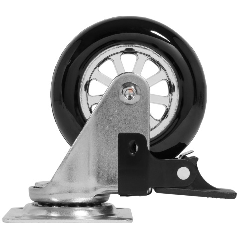 Kółko meblowe z hamulcem BRAZYLIA 75mm Czarne GTV