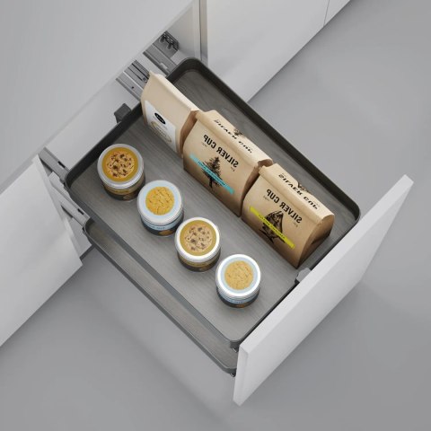 Kosz Cargo 2P Boczne HARMONY Antracyt do szafki 40 Emuca