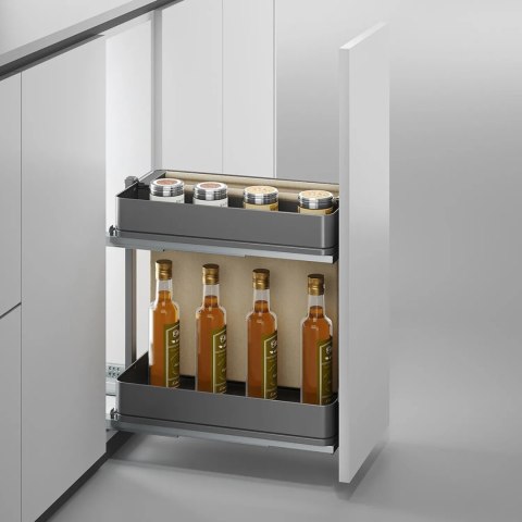 Kosz Cargo Boczne na pieczywo HARMONY Antracyt do szafki 30 Emuca