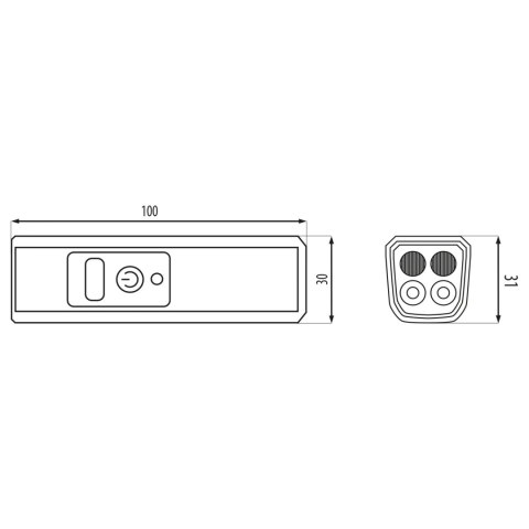 Lampka rowerowa LED przednia akumulatorowa 600 lm USB-C IP65 2000mAh