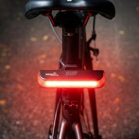 Lampka rowerowa LED tylna akumulatorowa 30 lm IP65 Bemko