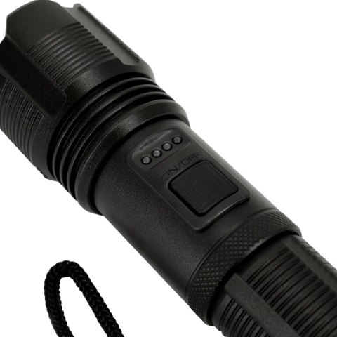 Latarka hybrydowa LED ZOOM 10W 600 lm akumulatorowa IP42 Bemko