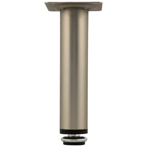 Nóżka meblowa D-100 okrągła regulowana h-100 Satyna