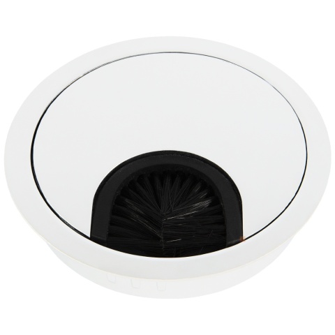 Przepust kablowy aluminiowy okrągły przelotka fi 60mm Biały