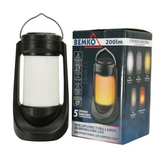 Wielofunkcyjna lampa kempingowa led akumulatorowa 1200mAh USB-C IP42 BEMKO