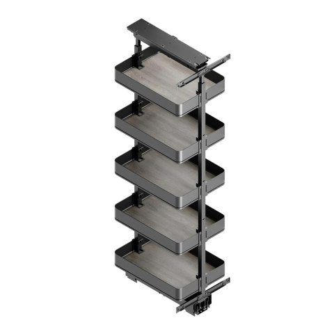 Wysuwany Obrotowy kosz cargo szafka 40CM 5 HARMONY DOMYK 143-173 Antracyt