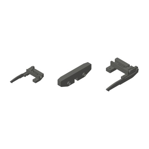 Zestaw - szuflada tackowa Movento L-450 pełny wysuw, Tip-On Blumotion BLUM