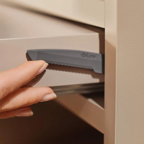 Zestaw - szuflada tackowa Movento L-500 pełny wysuw, Tip-On Blumotion BLUM