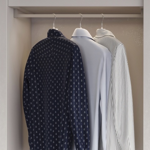 Zestaw uchwytów do drążka do szafy L+P LUXE Kaszmir Emuca