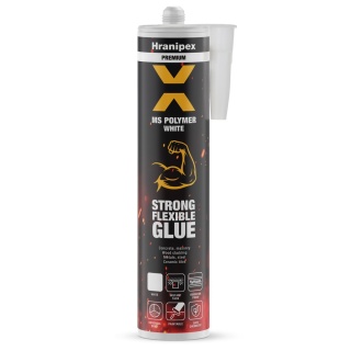 Klej montażowy Hranipex H-Polymer MS o wysokiej sile wiązania 290 ml – biały
