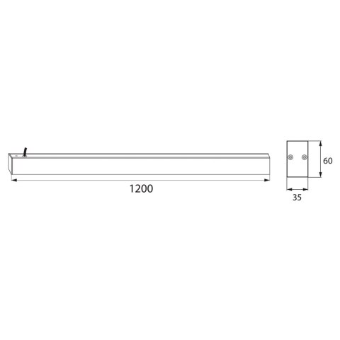 Oprawa liniowa LORIEN 120cm 30W 3600LM 3000K BIAŁA BEMKO