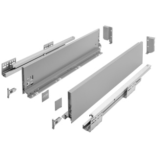 Szuflada GTV AXIS PRO Szara L-450mm H-120 B3 18mm cichy domyk wysuw 3D 40kg