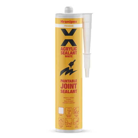 Uszczelniacz akrylowy BIAŁY - Acrylic Sealant WHITE HRANIPEX 280 ml