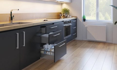 Szuflada VERTEX 3D L-350mm H-178mm Antracyt EMUCA