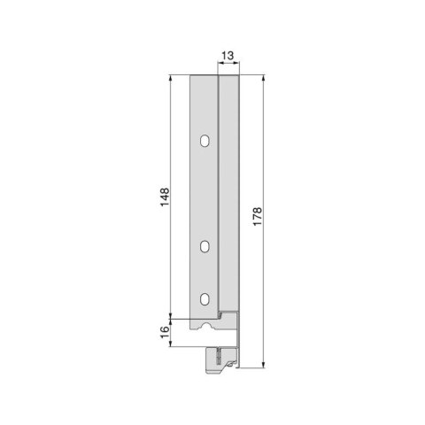 Szuflada VERTEX L-400mm H-178mm Biała EMUCA