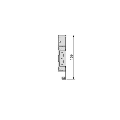 Boki do szuflady SIMPLEX H-159 L-300mm wysokie Białe