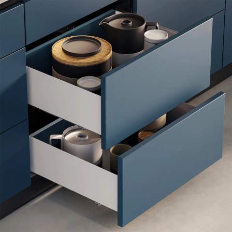 Boki do szuflady SIMPLEX H-159 L-450mm wysokie Białe