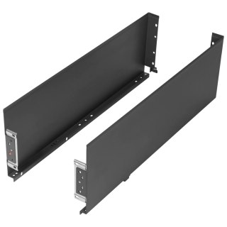 Boki do szuflady SIMPLEX H-159 L-500mm wysokie Antracyt