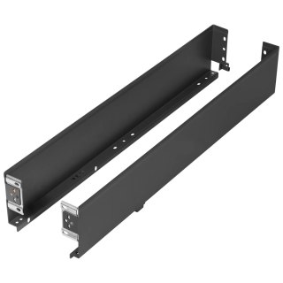 Boki do szuflady SIMPLEX H-88 L-500mm niskie Antracyt