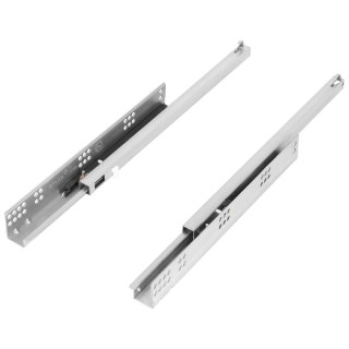 Prowadnice do szuflady SIMPLEX 16mm L-300mm Silver Częściowy wysuw