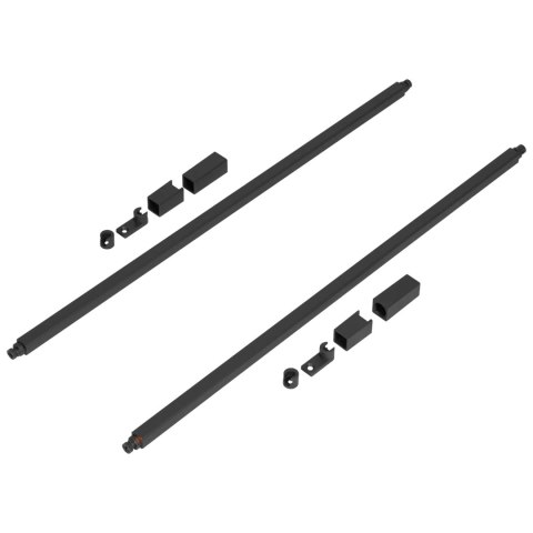 Relingi do szuflady SIMPLEX L-400mm Antracyt