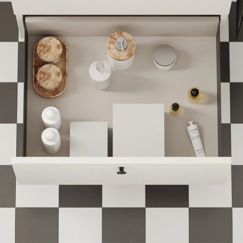 Szuflada SIMPLEX H-159 L-350mm Częściowy Wysuw wysoka Antracyt