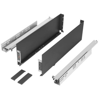 Szuflada SIMPLEX H-159 L-350mm Pełny Wysuw wysoka Antracyt
