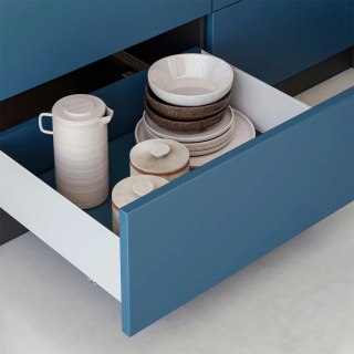 Szuflada SIMPLEX H-159 L-350mm Pełny Wysuw wysoka Biała