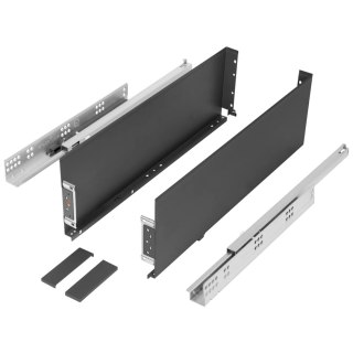 Szuflada SIMPLEX H-159 L-450mm Częściowy Wysuw wysoka Antracyt
