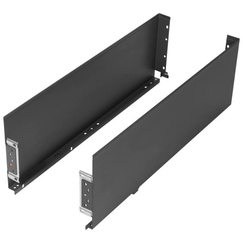 Szuflada SIMPLEX H-159 L-500mm Częściowy Wysuw wysoka Antracyt