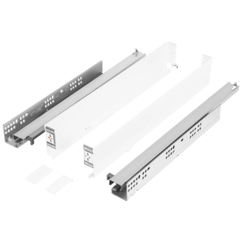 Szuflada SIMPLEX H-88 L-500mm Pełny Wysuw niska Biała
