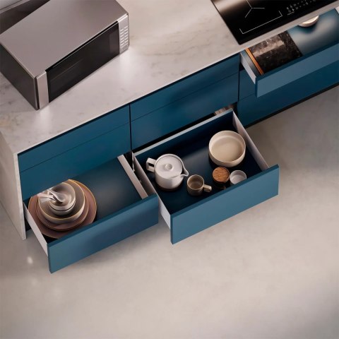 Szuflada SIMPLEX H-88 L-500mm Pełny Wysuw niska Biała